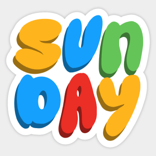 Happy Sunday Fun Day Sticker